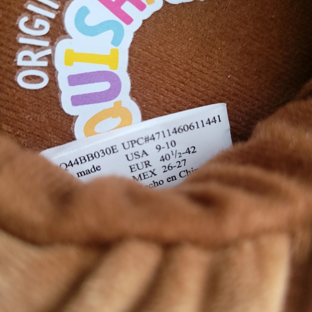 New Squishmallows Sivi Hot Cocoa Latte Christmas Plush Slippers Women's Size 9 - Picture 3 of 4